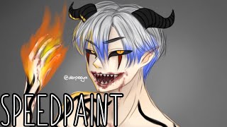 ♠︎ ryuuji’s demon || oc speedpaint #3