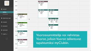 Vuorosuunnittelu Myclubissa On Selkeää, Joustavaa Ja Avointa