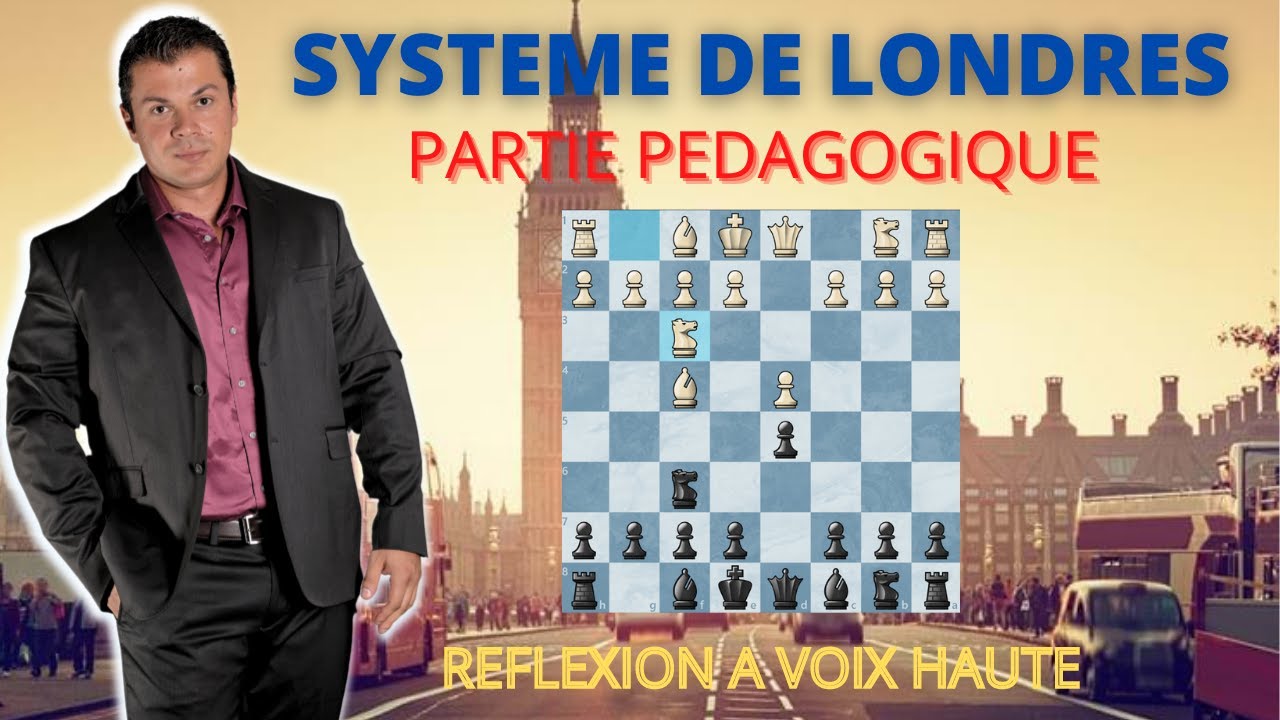 SYSTEME DE LONDRES #1 Echecs Pédagogique Réflexion a voix haute. niveau débutant et intermédiaire.