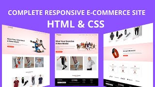 Code a Responsive eCommerce Website Using HTML And CSS Step By Step