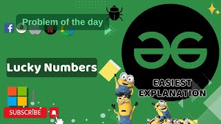 Lucky Numbers | 11 Sep POTD | POTD | GFG Problem of the Day | C++ | Java | Python