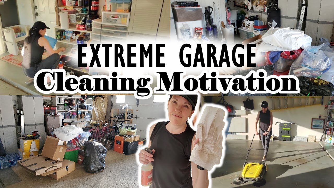 EXTREMELY MESSY GARAGE CLEAN WITH ME | CLEANING MOTIVATION | FALL 2022 ...