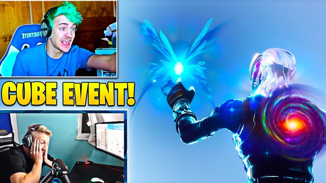 Streamers GO CRAZY over *NEW* CUBE FINAL EVENT! BUTTERFLY LAKE! - Fortnite Moments