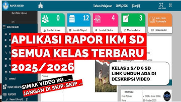 APLIKASI RAPOR IKM SD SEMUA KELAS TERBARU