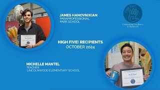 High Five! October 2024 Recipients