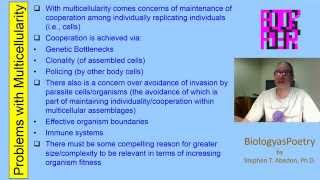 Problems with Multicellularity and Some Solutions