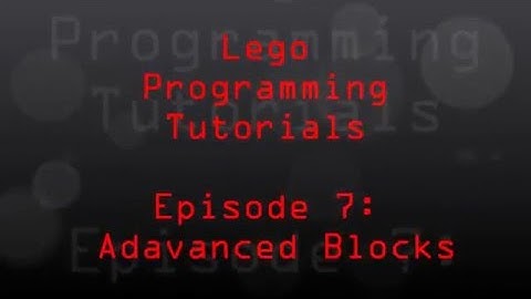 Lego Mindstorms 7: Advanced Blocks