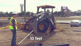 Working Around Heavy Equipment and Swing Radius Awareness