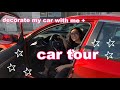 DECORATE MY NEW CAR WITH ME + CAR TOUR!