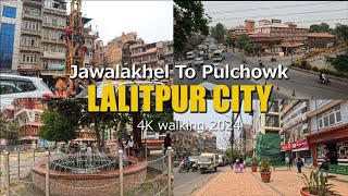 Jawalakhel to Pulchowk | Lalitpur City | 4k Virtual Walking Tour Nepal 2024 May