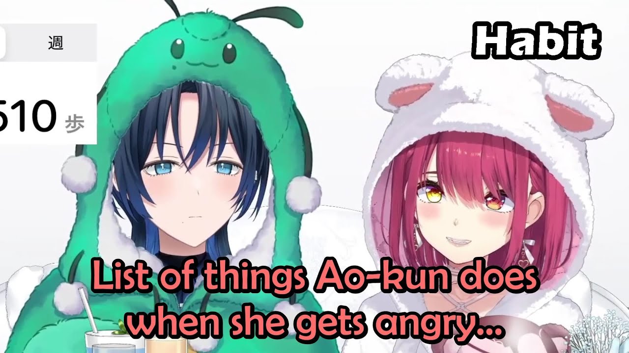 Marine Telling Everyone About Ao-kun's Four Habit When She Got Angry To Her and How To Counter it