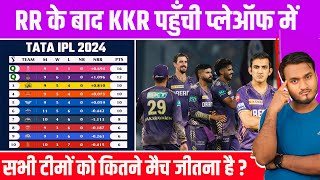 IPL 2024 Points Table Analysis | All Teams Playoffs Qualification Chances | Playoffs Scenario