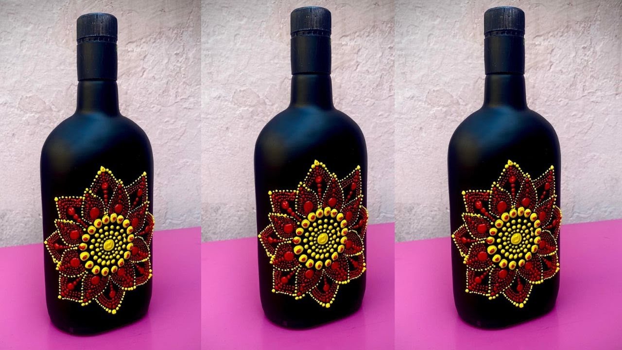 How to recycle wine bottles How to use glass bottles for decoration