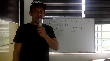 Triple Integrals for non-rectangular regions - determine the volume for tetrahedron (4 of 4).
