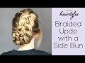 Braided Updo with a Side Bun - Easy Tutorial by The Right Hairstyles