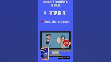 10 simple commands in COBOL - Learn to code in Cobol