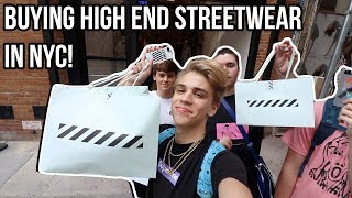 BUYING HIGH END STREETWEAR IN NYC!! (OFF WHITE, BAPE, ETC)