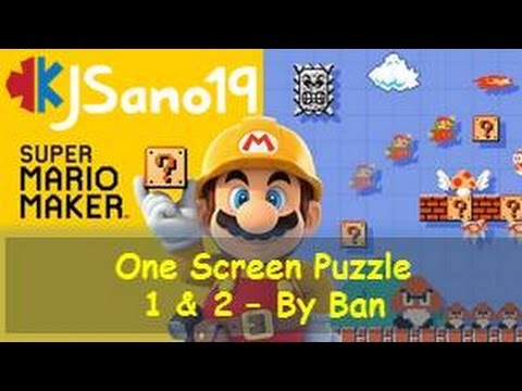 Super Mario Maker - One Screen Puzzle - Ban Moderate and Hard - YouTube