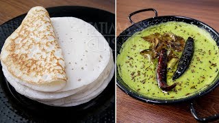 Dosa and Coconut Chutney Recipe | Breakfast Food Ideas | Dosa Recipe | Coconut Chutney Recipe