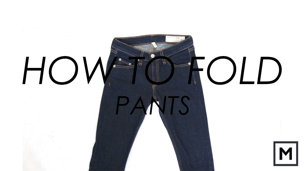 MEGAN JEDLINSKI How To Fold // Pants - KonMari Method - YouTube