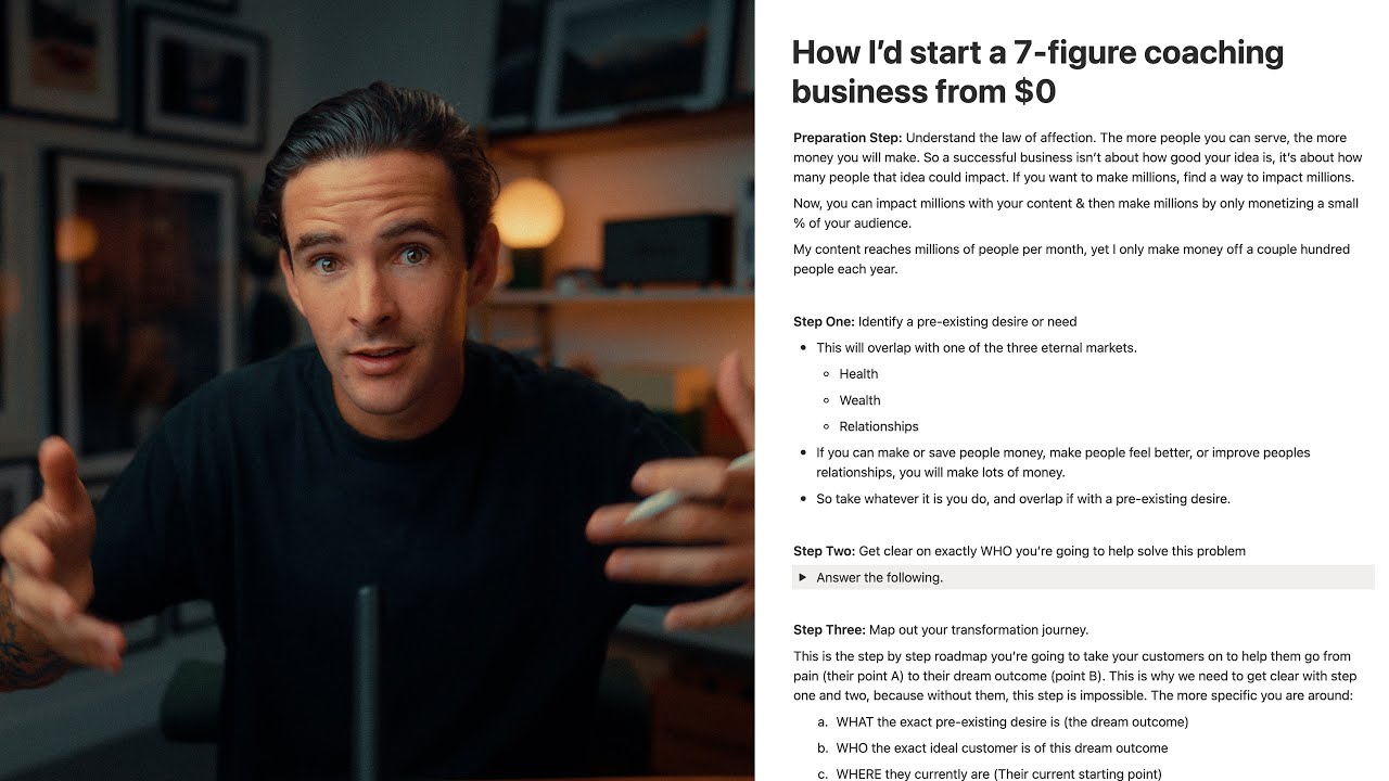 how i'd start a 7-figure coaching business from $0