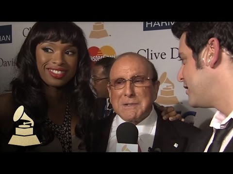 Jennifer Hudson and Clive Davis at Pre-GRAMMY Gala