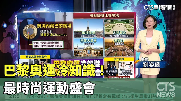 巴黎奧運冷知識！最時尚運動盛會｜主持人:劉姿麟｜華視國際線，出發！ 20240713 - 天天要聞
