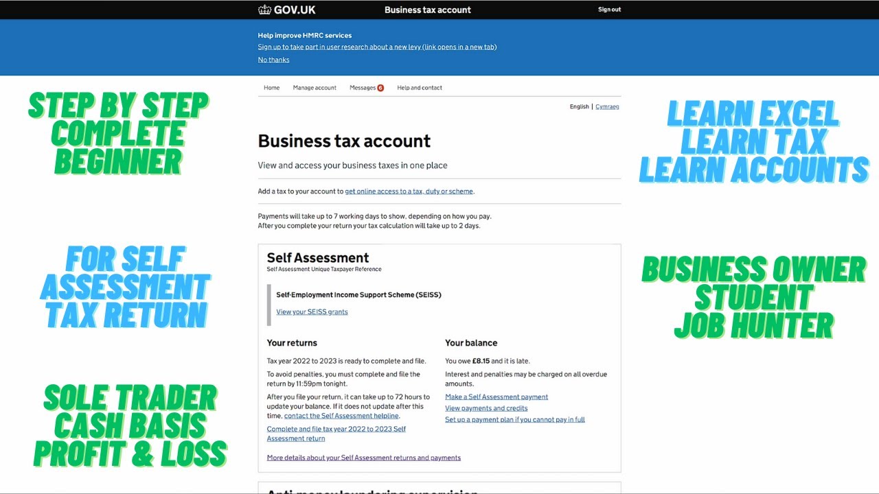 Self Employed Self Assessment Contact Number