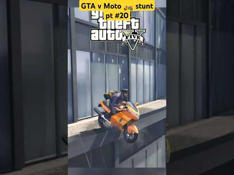 GTA v Moto 🏍️ stunt pt #20 #gta #gtagamers #gtaonline #gtawallride #gtav #gaming