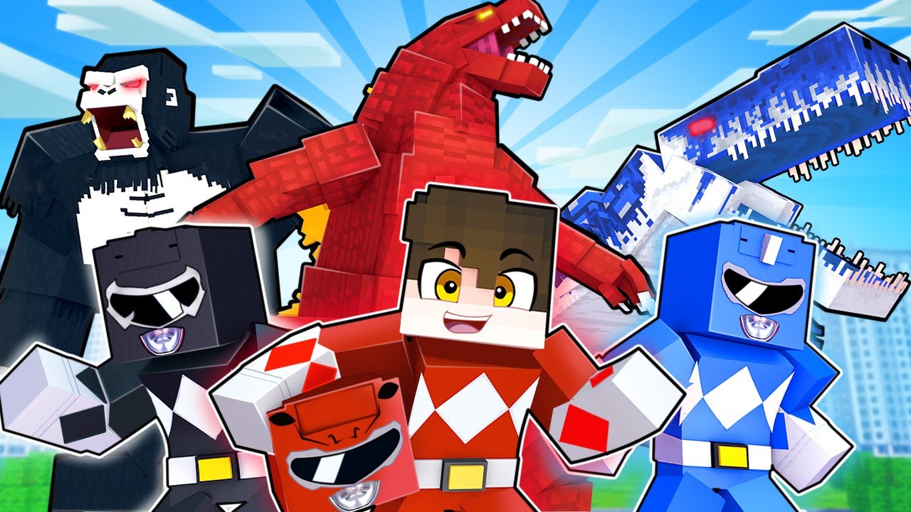O GODZILLA VERMELHO ZORD no Minecraft ! POWER RANGERS K ! Ep 2