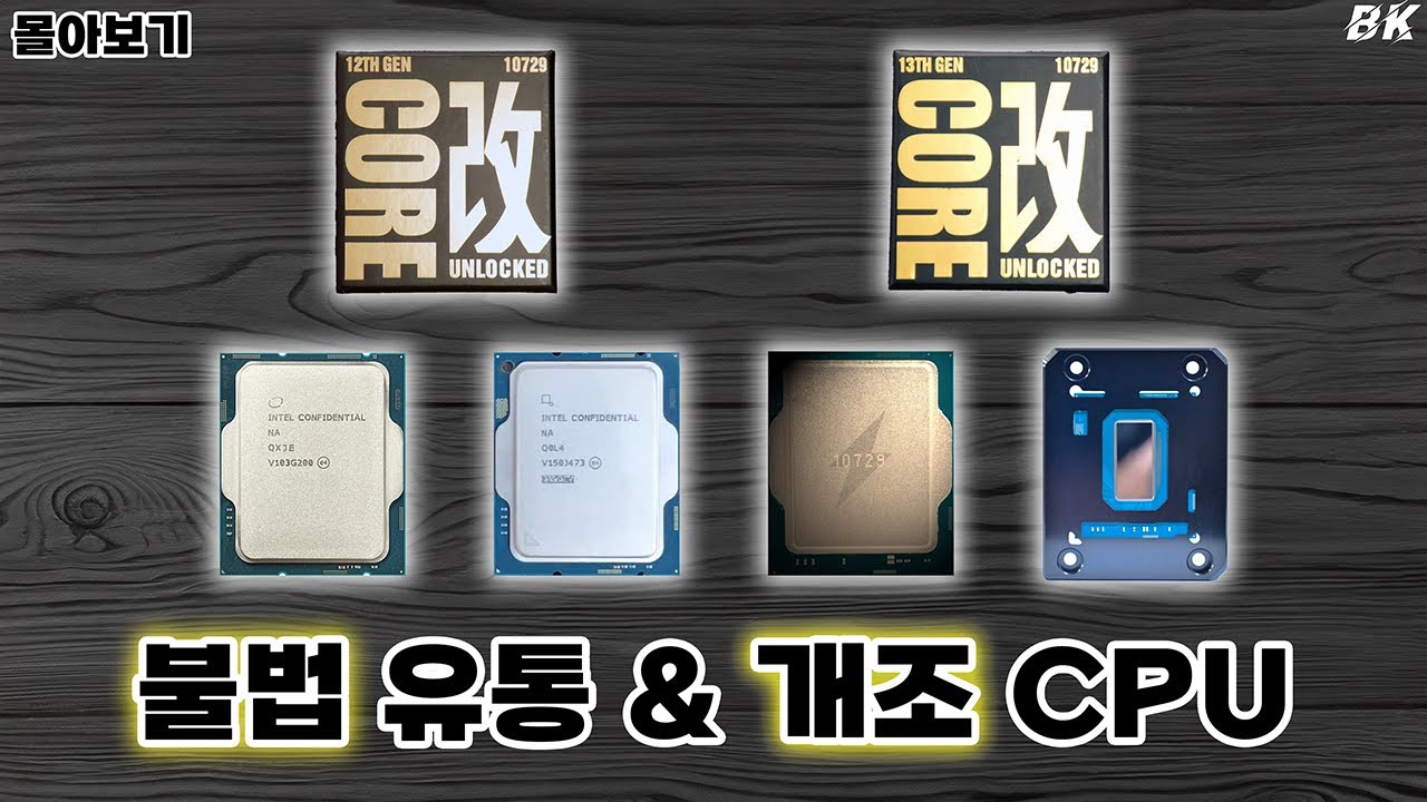 불법 유통 & 개조 CPU 몰아보기 [비케이][4K]