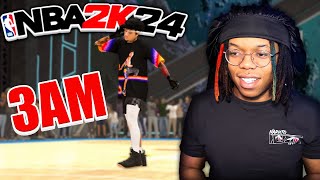 I Played NBA 2K24 At 3AM At The 1v1 Court With The Most Broken Build!