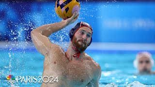 Team USA men's water polo outlasts Croatia in final preliminary game | Paris Olympics | NBC Sports Water Pool Sport