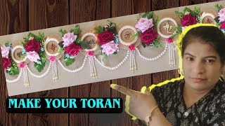 Artificial Flower Toran Making Ideas | Designer Toran Making At Home | Bandhanwar | Door Hanging