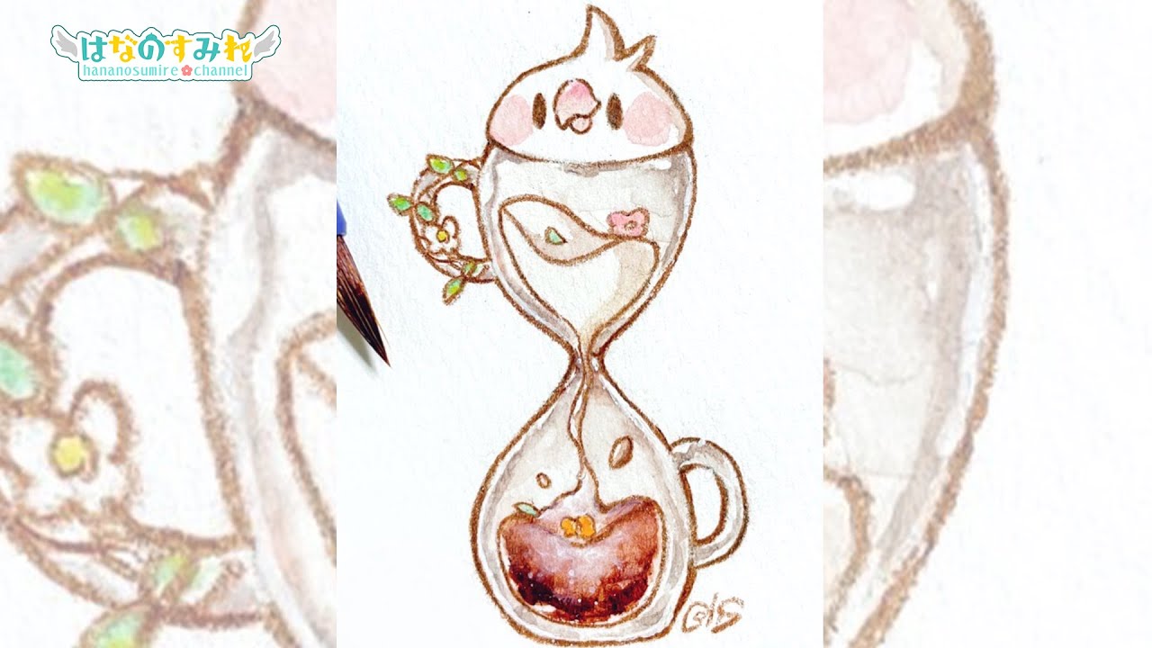 カフェオレ作れる砂時計ちゃん 透明水彩イラストメイキング Shorts Illustration Making Youtube カフェオレ作れる砂時計ちゃん 透明水彩イラストメイキング Shorts Illustration Making Youtube
