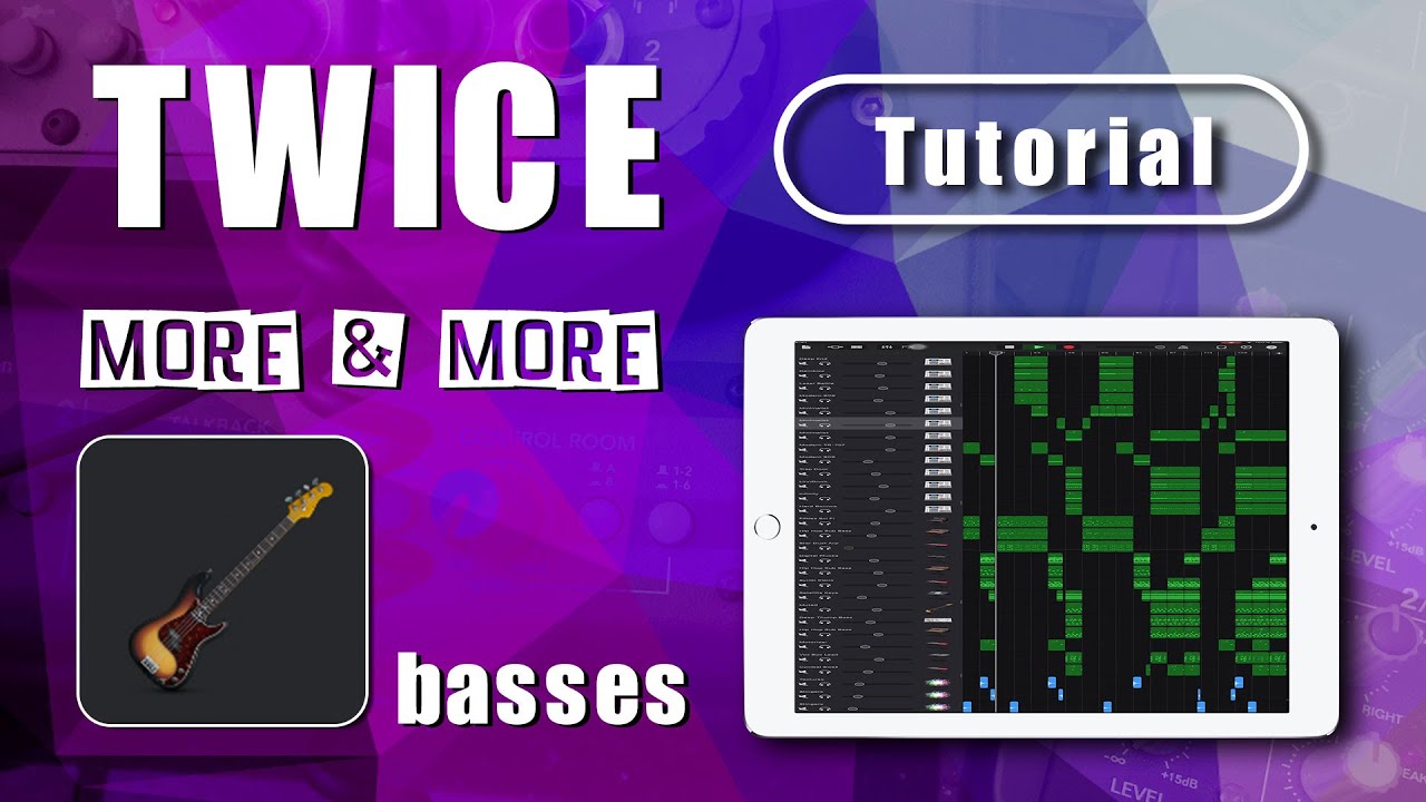 TWICE - MORE & MORE | Garageband Remake Tutorial | Part2 Basses | Song Remix iPad/iPhone iOS