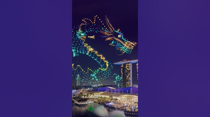 🐉3D Dragon made up of 1500 drones to light up Marina Bay sky in February Singapore  #shorts #music
