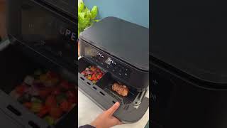 ✨Weekday meals made easy AND delicious by this flex drawer Air Fryer! #Haier #AirFryer