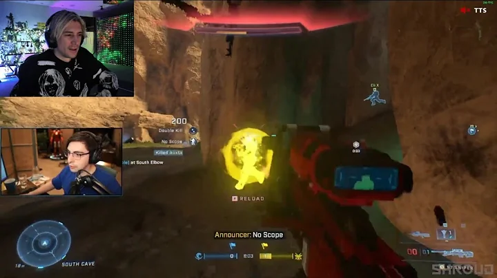 xQc reacts to Shroud being a Demon in Halo