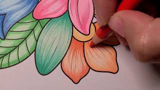 Free Flower Coloring Page #FlowerColoring #FreeColoringPage