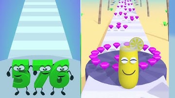 Number Merge Warriors Vs Juice Run - All Levels Gameplay Max Level ( New Update ) ASMR games