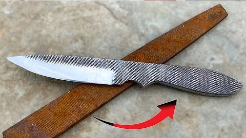 Turning Old Rusty File into Razor Sharp Knife