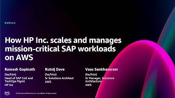 AWS re:Invent 2024 - How HP Inc. scales and manages mission-critical SAP workloads on AWS (MAM241)