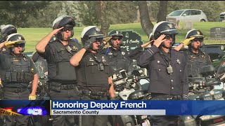 Honor Flag Arrives In Sacramento Ahead Of Deputy French's Memorial Service