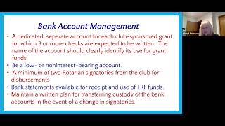 Grant Management Seminar Global Grants District 6310 Rotary Year 23-24 - Training Recording 2/23/23