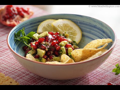 pomegranate-avocado-salsa-recipe---easy-mexican-salsa-recipes