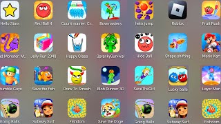 Lucky Balls,Count Master 3D,Draw To Smash,Hello Stars,Save The Doge,Subway Surf,Going Balls......... screenshot 1