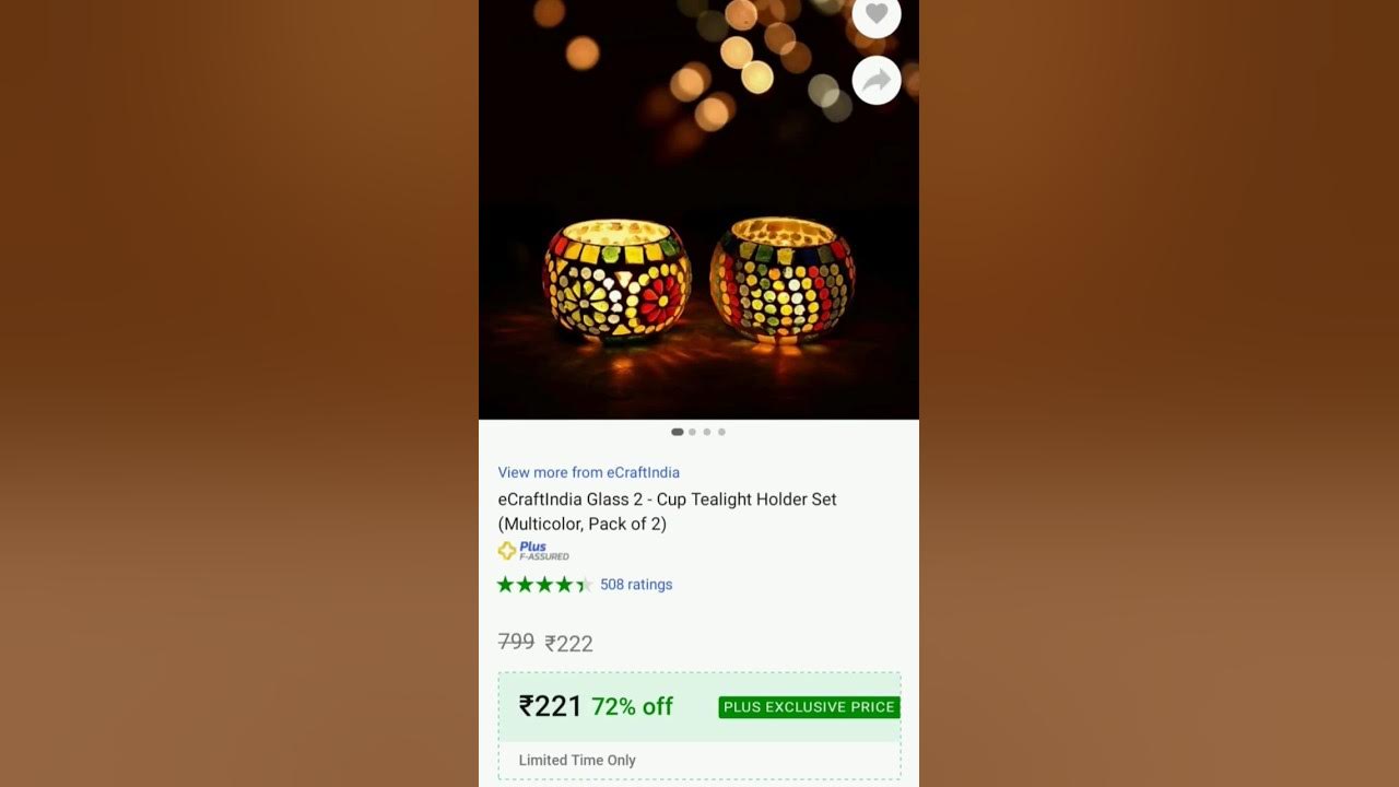 Tealight Holder set Gifting option Home decor Flipkart YouTube