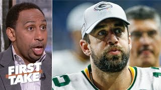 Aaron Rodgers Alleged Buffoon Comments Could End His Career - Stephen A. First Take