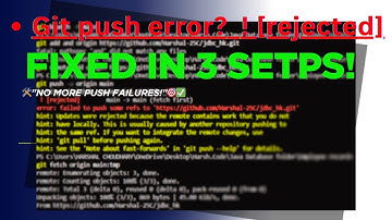Git push error? ! [rejected] Git Error (100% Working ✅) | 3 Commands to Fix Git Push Rejected Error💡
